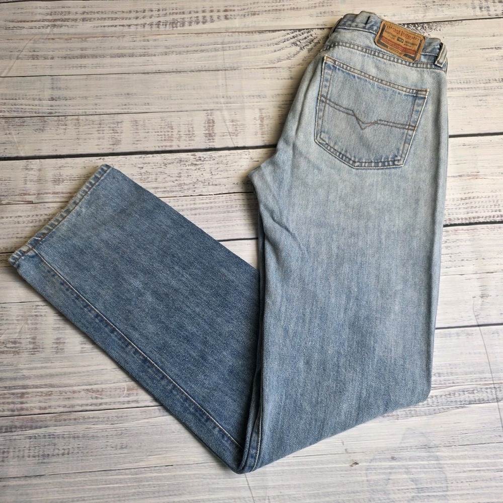Diesel Blue Jeans Selvedge‎ Denim Made in Italy Men's Size 31x34 Light Wash